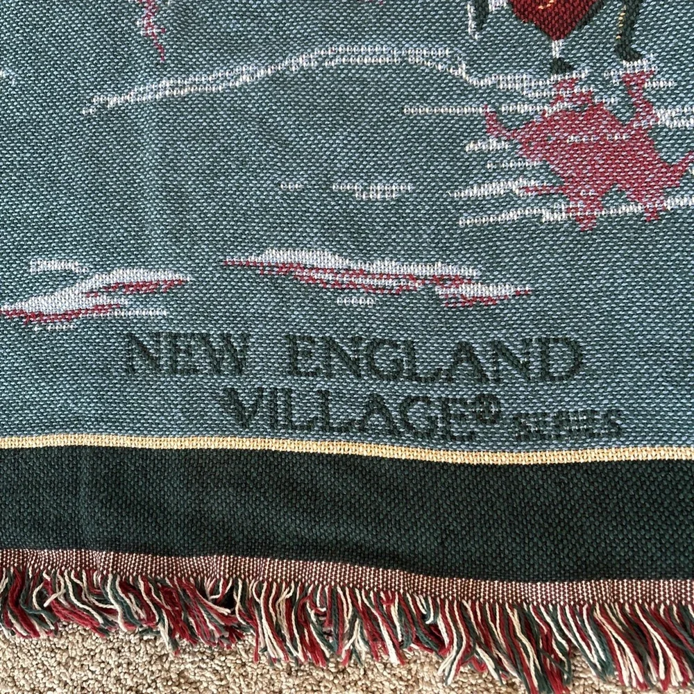 Department 56 New England Village‎ Series Christmas Winter Throw Blanket 65x45